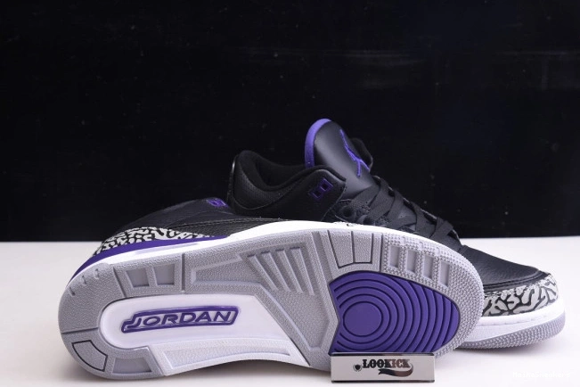 MaikeSneakers 3 Court CT8532-050 Jordan Retro Purple Air Black 0808